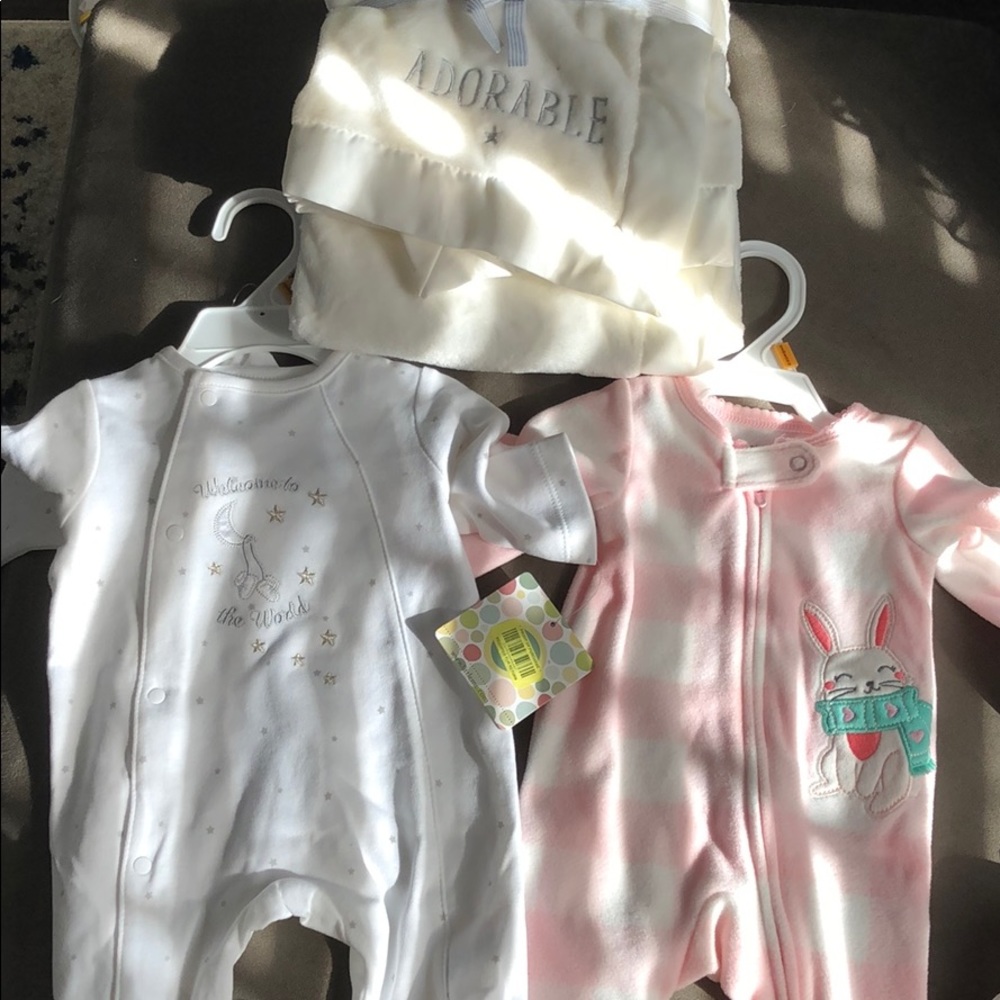 Lot of NWT Sleepers & Blanket